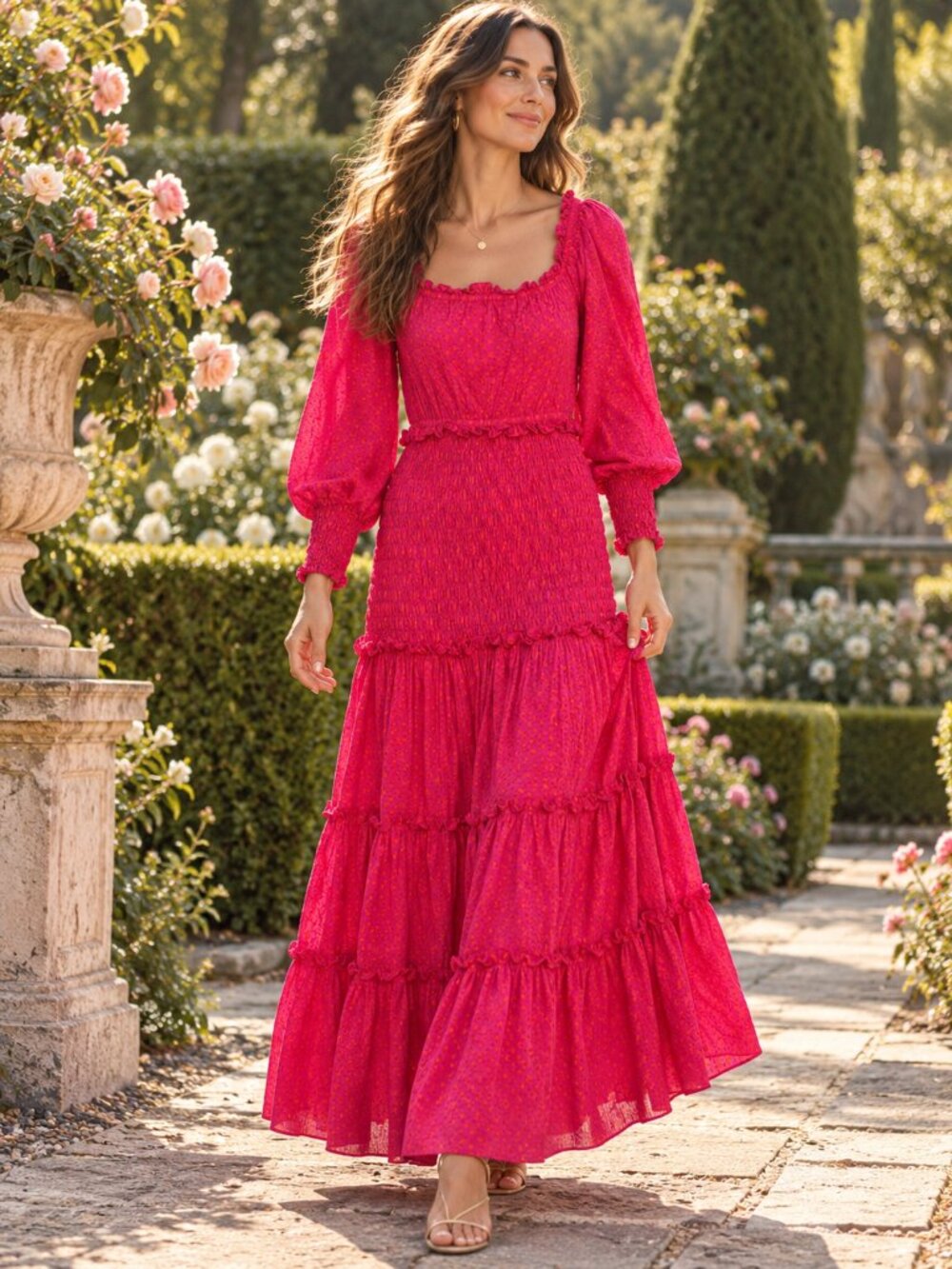 Alexis Fuchsia Maxi Dress